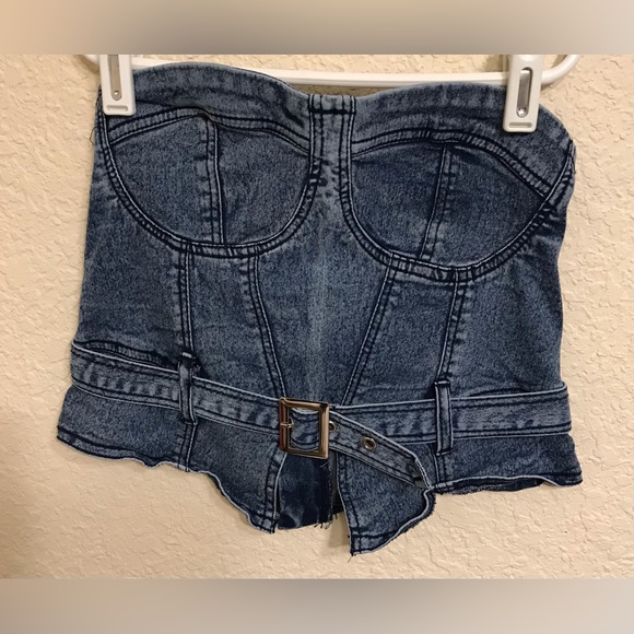 Thrill Jeans Denim Tube Top - Picture 2 of 4